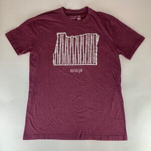 Baseballism Red Short Sleeve Crewneck Shirt Mens Large